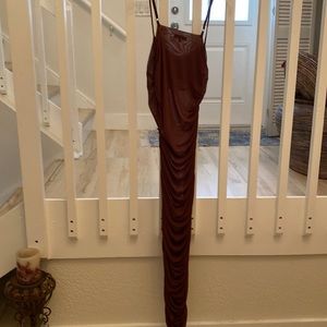 JLUXLABEL brown cover-up or see-through dress medium beautiful perfect condition